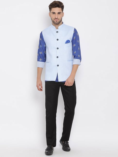Buy online Men Embroidered Kurta Pyjama Ethnic Jacket Set from top and  bottom set for Men by Ts Lifestyle for ₹1459 at 76% off | 2024 Limeroad.com
