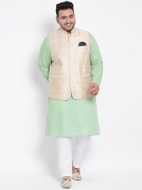 Pink Soft Cotton Nehru Jacket 262367