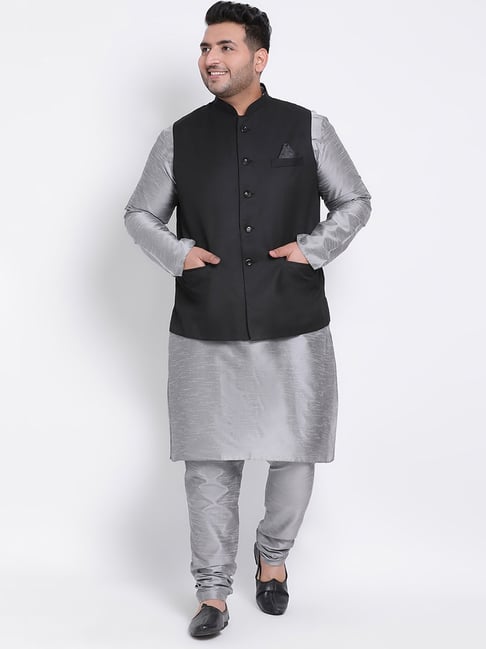 JOHN PRIDE Regular Fit Men's Plus Size Blue Printed Cotton Nehru Jacket :  Amazon.in: Fashion