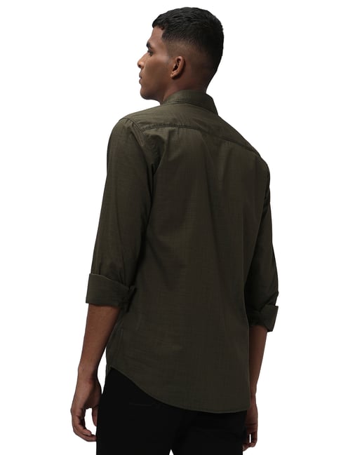 mufti olive green shirt