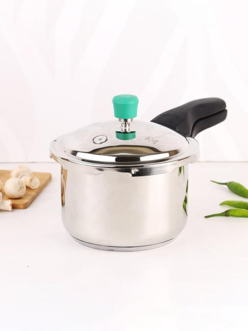 Buy The Indus Valley Silver Pressure Cooker with Lid (5 L) at Best