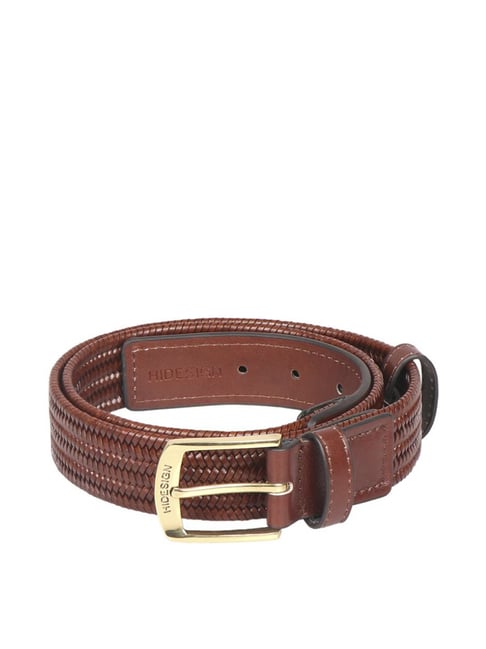 Buy Hidesign Arezzo 01 Tan Leather Waist Belt for Men Online At