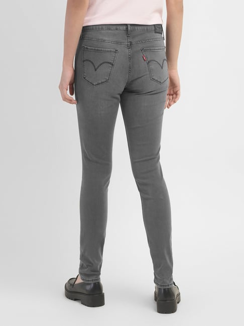 Levi s 711 Grey Skinny Fit Mid Rise Jeans