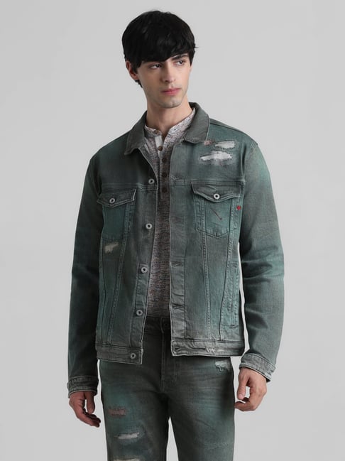 Buy online Grey Light-washed Denim Jacket from Jackets for Men by Canary  London for ₹1799 at 55% off | 2024 Limeroad.com