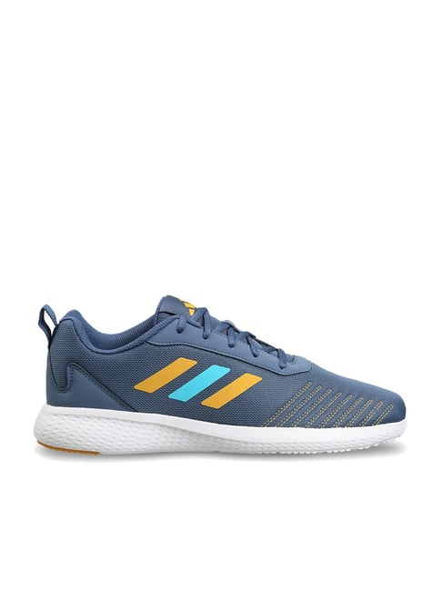 Mens blue and yellow 2025 adidas trainers