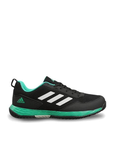 Adidas Men's Faztcort Star Black Tennis Shoes