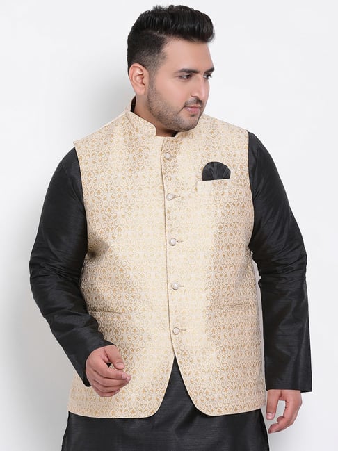 Buy online Blue Checkered Nehru Jacket (plus Size) from Jackets for Men by  Pluss for ₹1949 at 50% off | 2024 Limeroad.com