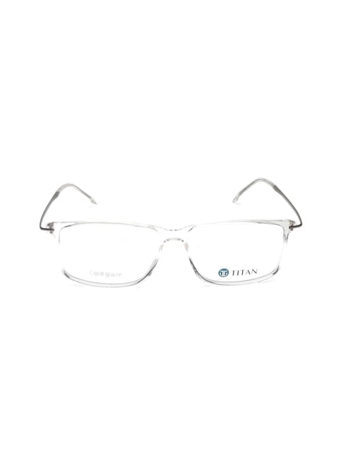 Titan Transparent Rectangular Eye Frames for Men