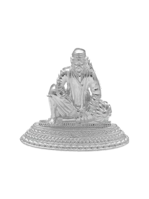 Sri Jagdamba Pearls 800 Silver Lord Sai Nath Divine Idol - 14 gm-picture-36
