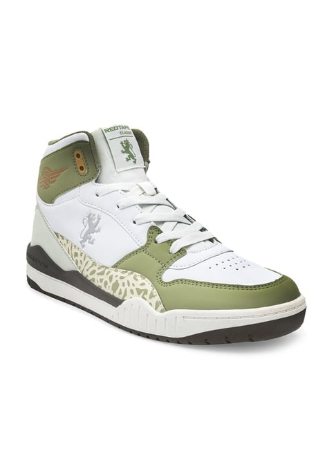 Red Tape Men's Green Ankle High Sneakers