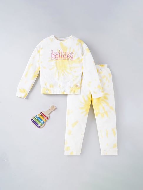 Dye Patterns White Sweatshirt And Sweatpants For Tie Dye Ed-a