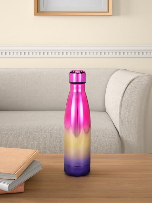 Living Scapes by Pantaloons Purple Steel Water Bottles (0.5 L)-picture-24