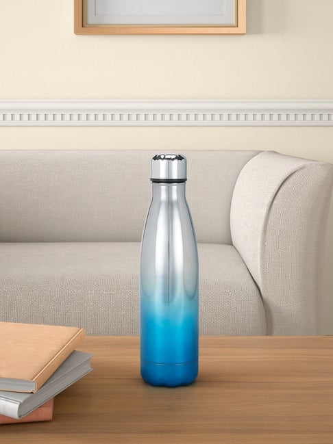 Living Scapes by Pantaloons Teal Steel Water Bottles (0.5 L)-picture-27