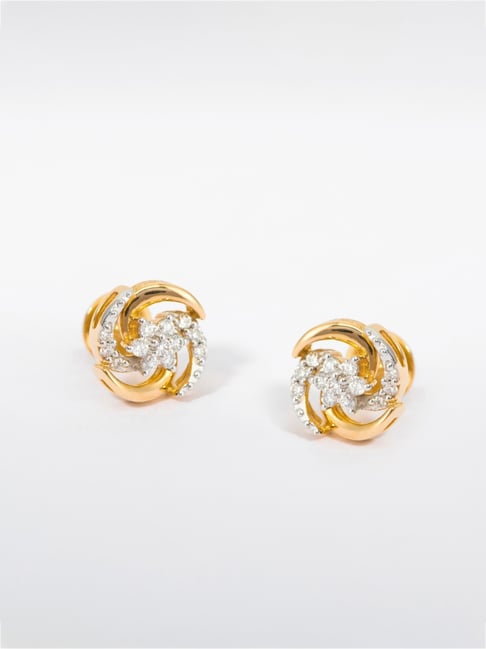 Buy P.N.Gadgil Jewellers Gold Leekunset Stud Earrings Online At Best Price  @ Tata CLiQ
