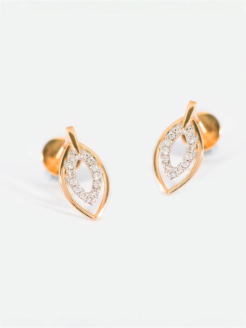 Teeny Tiny Diamond Stud Earring 14K Gold | LeMel – LeMel