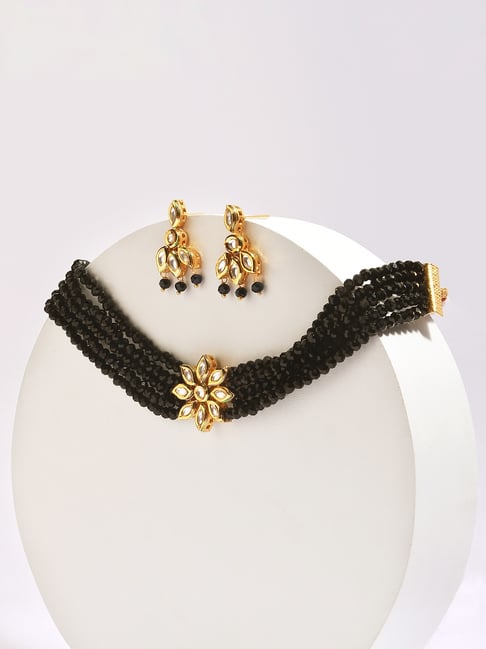 Shining Diva Fashion Jewellery Girls/Women's Black Fabric Lace Chokers  Stylish Necklace Combo Set of 7 Pieces (cmb271) : Amazon.in: Jewellery
