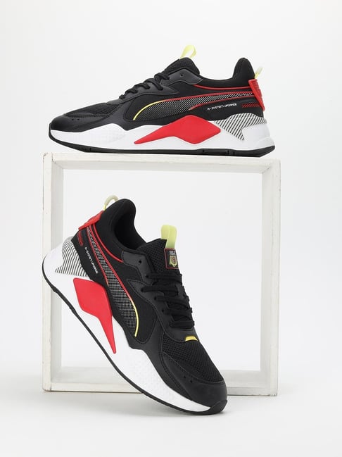 Puma rsx zwart online wit