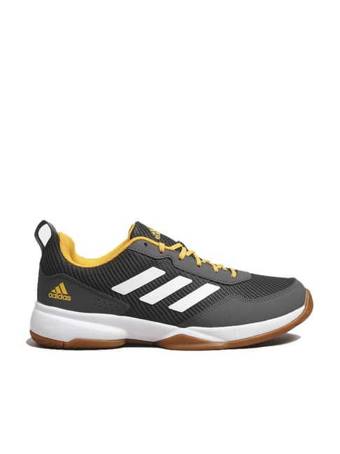 Adidas Men's Faztcort Grey Indoor Court Shoes