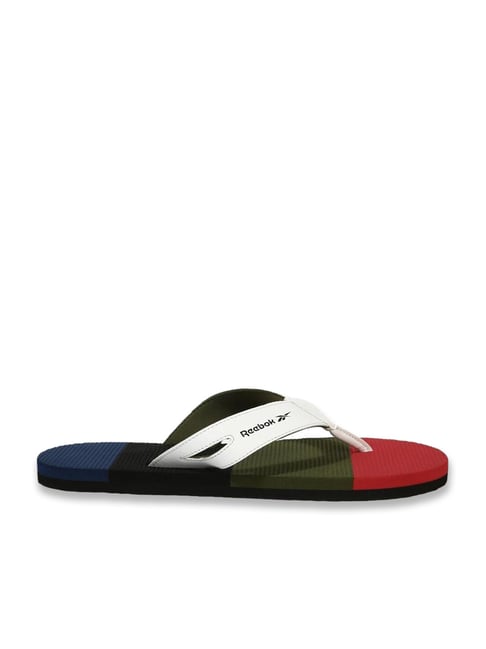 Reebok flip flops discount white