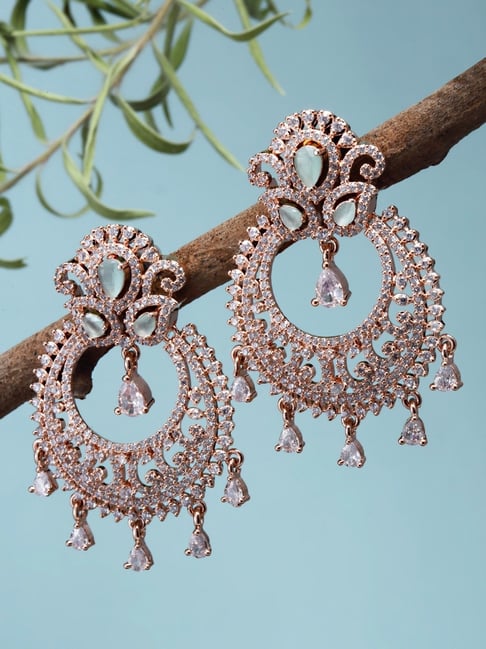 Shop Traditional Mint Craving Stone Dangler Earrings by JOHORI at House of  Designers – HOUSE OF DESIGNERS