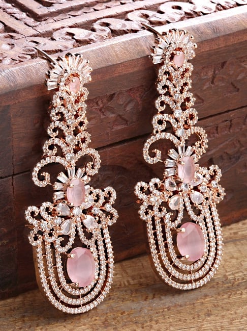 Baby Pink Drop Earrings – Pink Trinkets Sneha Rateria