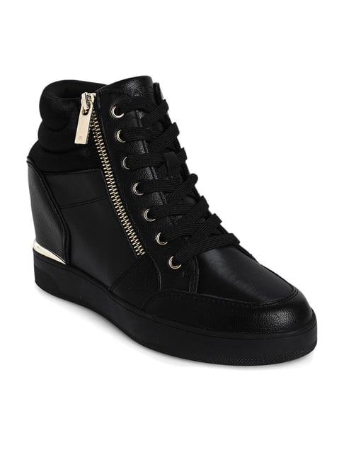 Womens high top wedge 2024 sneakers