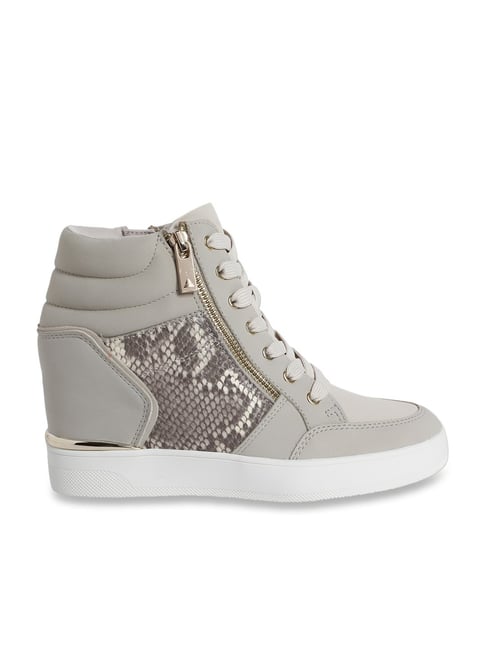 Buy Aldo Women's Grey Ankle High Sneakers for Women at Best Price