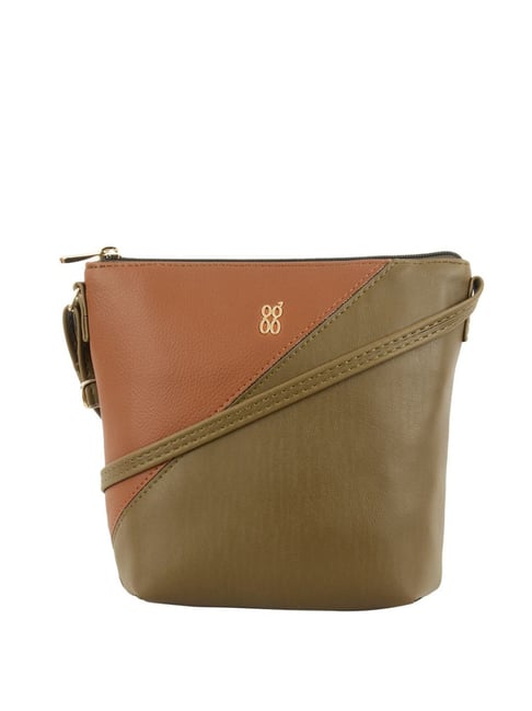 Baggit olive green sling bag best sale
