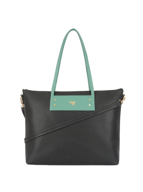 Buy Baggit Black Solid Large Laptop Tote Handbag Online At Best Price Tata CLiQ