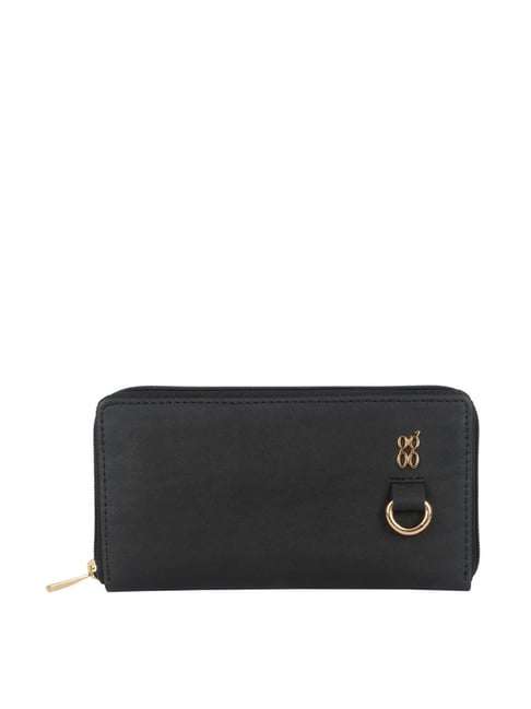 Café Leather Osaka Zip Wallet - Black – Circle of Friends Shop