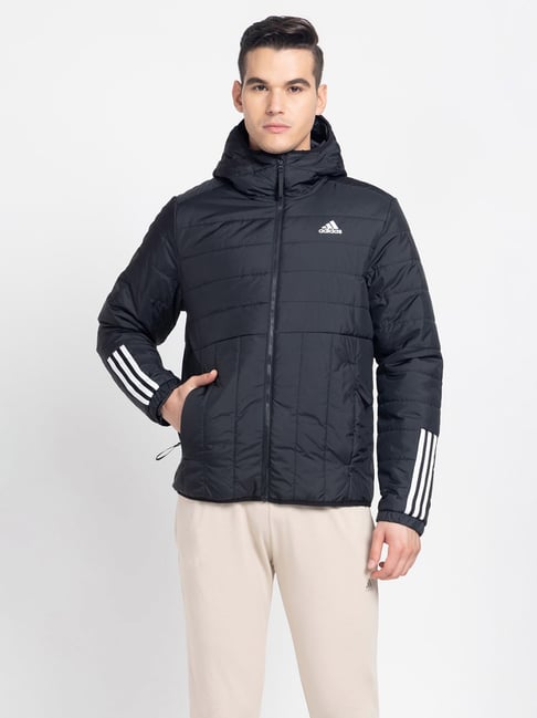 adidas ITAVIC Black Regular Fit Sports Hooded Jacket