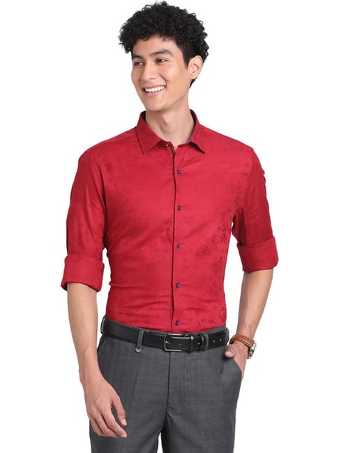 bright crimson shirt mens