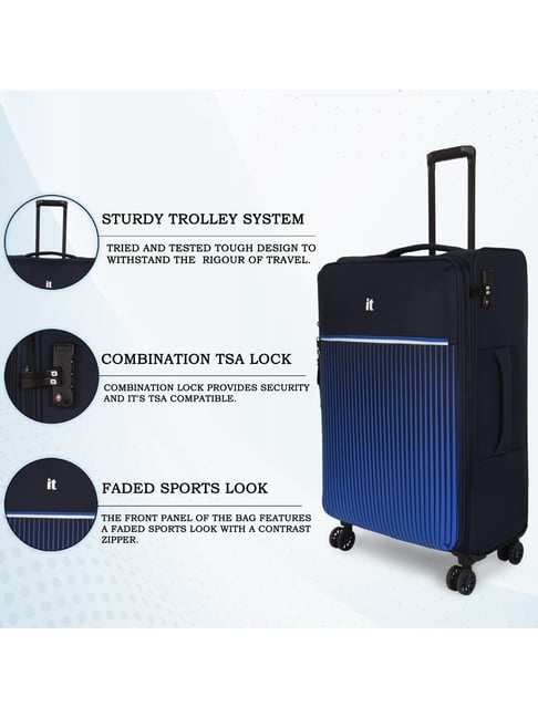 Buy It luggage Lapis Blue Trolley Bag 20inch 28inch Online At Best Price Tata CLiQ