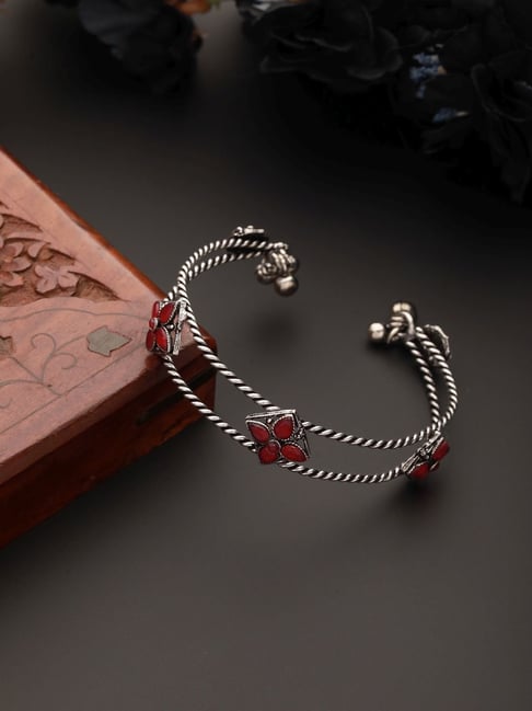 Pilgrim Powerstone Bracelet, Red Agate - Bracelets - Boozt.com
