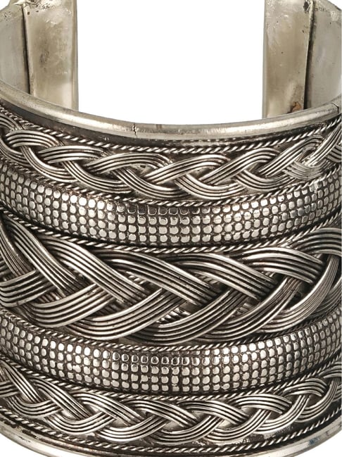 Buy Aatmana Silver Cuffs Bracelet Online At Best Price @ Tata CLiQ