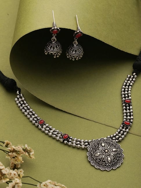 Earrings Oxide Jewellery Set Price Choker Set With Earrings