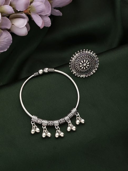 Buy Choker Set + Rani Haar with Free Finger Ring + Mang Tikka + Bracelet +  Hair Brooch Online at Best Price in India on Naaptol.com
