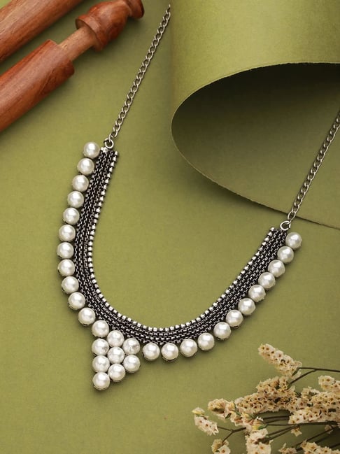 Buy Baroque Pearls Necklace With Colorful Beads Summer Jewelry Genuine Pearl  Necklace Beaded Beach Jewelry Natural Pearls Necklace Daily Online in India  - Etsy