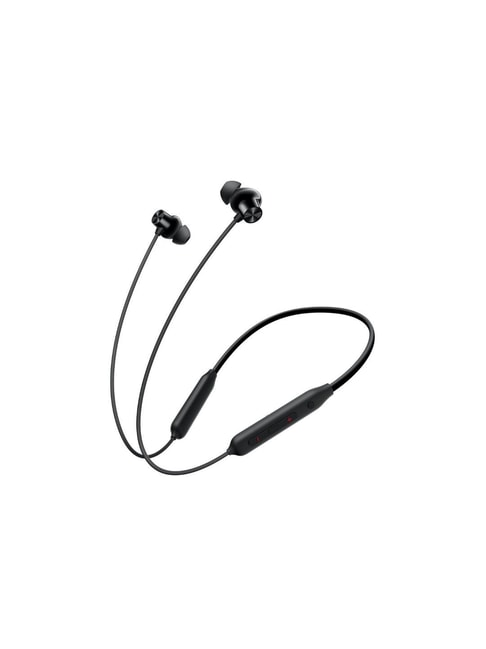 OnePlus Bullets Wireless Z2 ANC Bluetooth in Ear Neckband with Mic, 45dB Hybrid ANC (Boomin Black)