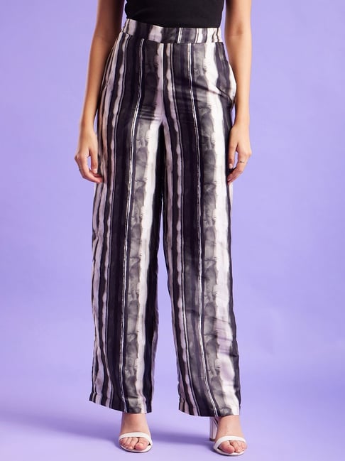 Women High Waist Striped Pants Retro Wide Leg Trousers Summer Casual  Buttons Loose Elegant Party wear at Rs 4402.29 | Koramangala | Bengaluru|  ID: 2851548374230