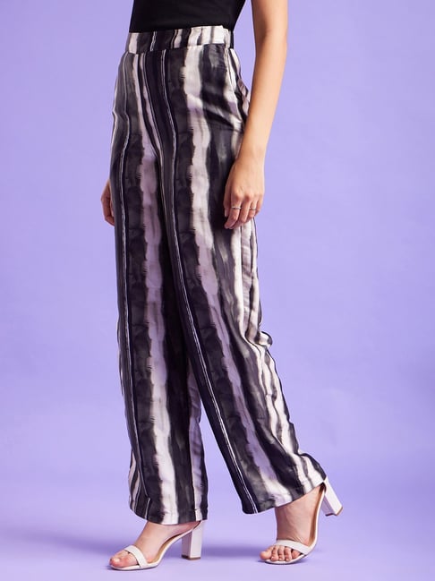 Thin Blue Line - Striped wide leg pants w/ tie waist – D. Lynne's Boutique