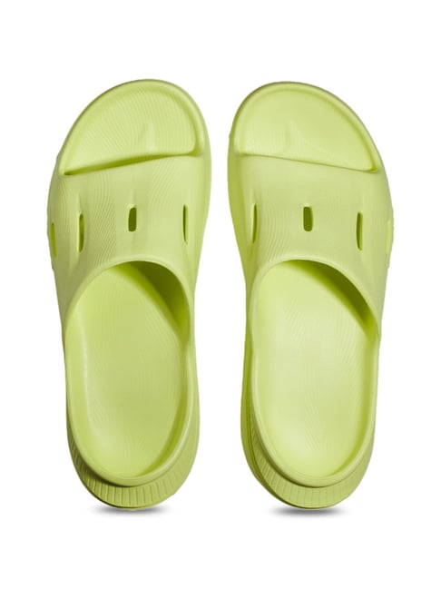 Hoka Men s U ORA RECOVERY Green Slides