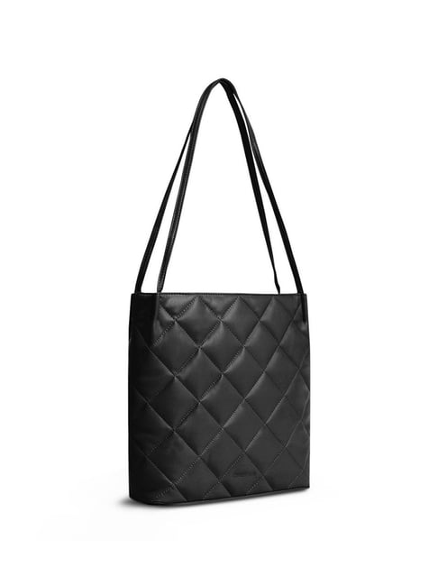 Buy Love Moschino Women Black Quilted LM Lettering Large Shoulder Bag  Online - 805758 | The Collective