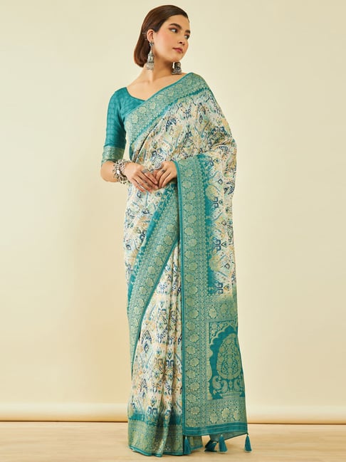 Buy Rust Sarees for Women by SOCH Online | Ajio.com