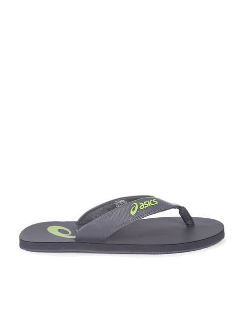 Asics Men s Zorian As Carrier Grey Flip Flops