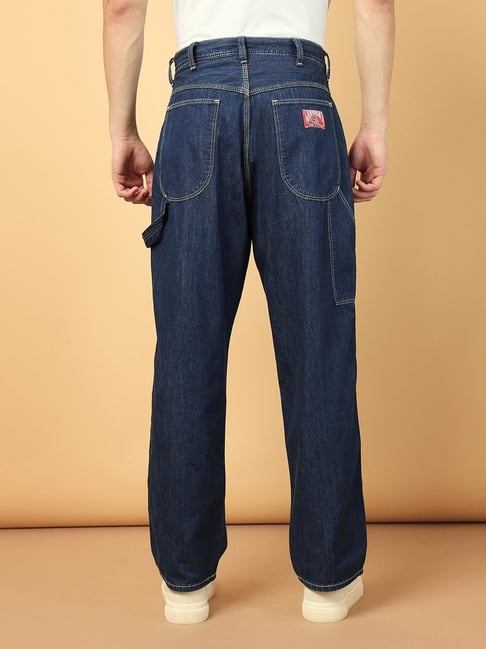 Buy Wrangler Dark Blue Loose Fit Lightly Washed Jeans for Men's Online @  Tata CLiQ