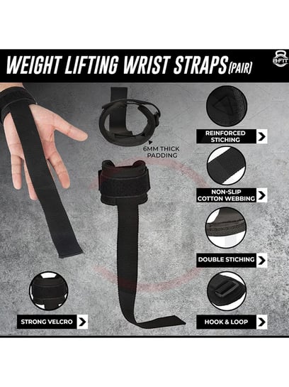 uRock Weight Lifting Strap Wrist Support (Black) Wrist Support - Buy uRock  Weight Lifting Strap Wrist Support (Black) Wrist Support Online at Best  Prices in India - Fitness