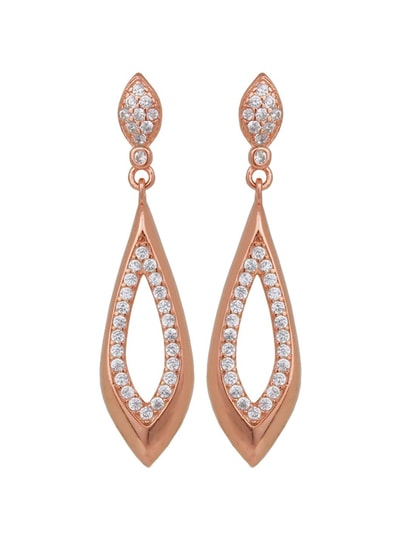 Tiffany Lock Earrings in Rose Gold with Diamonds, Medium | Tiffany & Co.