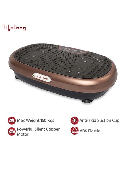 Lifelong Crazyfit Vibration Plate Massager Machine for Home & Gym Workout  for Full Body, Weight Loss,Muscle Toning, Pain Relief, Flexibility, Calorie  Burning,Comes with 5 Program Modes & Remote (LLM234 ,1 Year Warranty