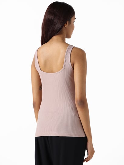 Wunderlove by Westside Light Taupe Solid Camisole